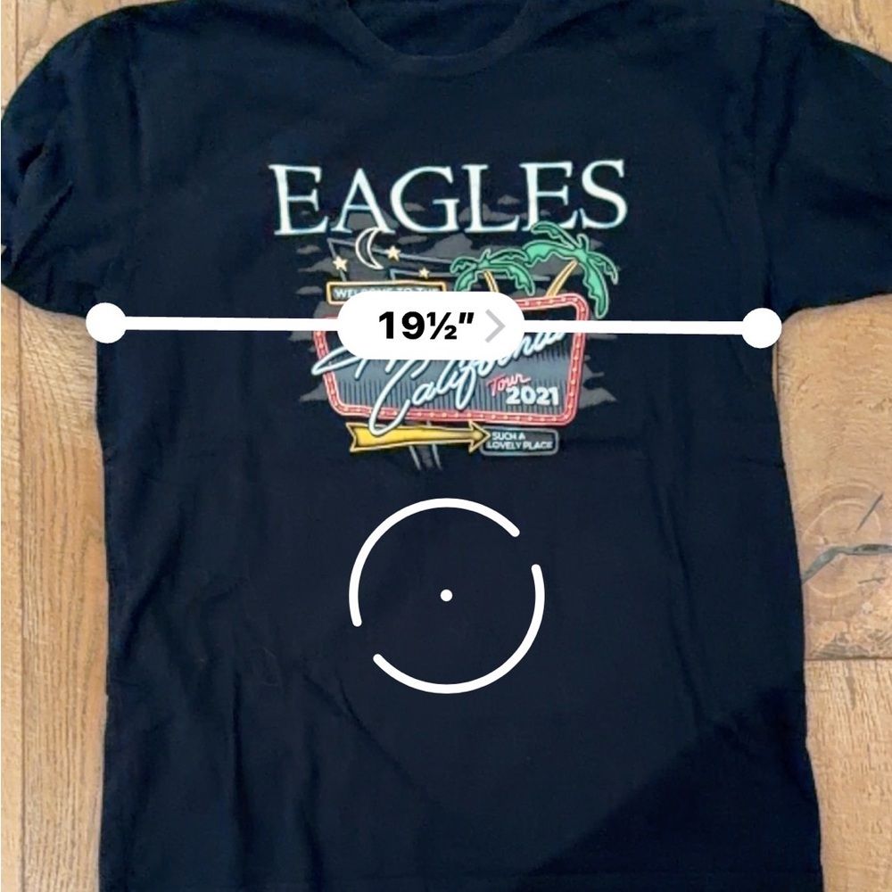Eagles "Hotel California" Tour 2021 Tee Black IN-N-OUT vintage band t-shirt - Picture 3 of 4